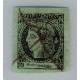 ARGENTINA 1864 GJ 4 CORRIENTES COLOR VERDE AMARILLO ESTAMPILLA TIPO 1 DE LA PLANCHA U$ 45